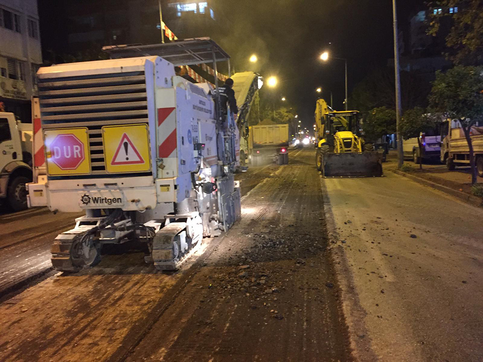 Güllük Caddesi asfaltında ikinci etap da tamamlandı