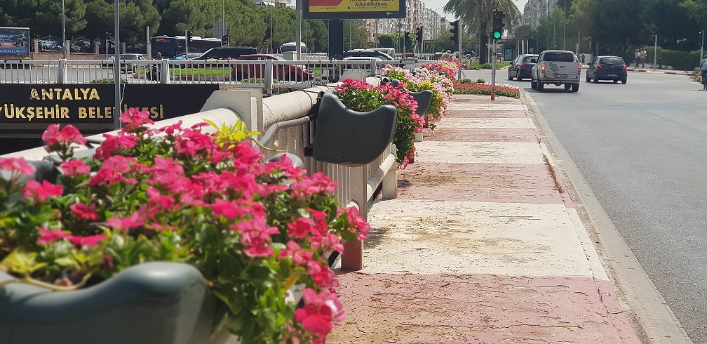 Büyükşehir Belediyesi kenti çiçeklerle donattı