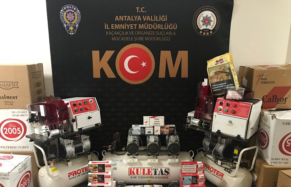 Sigara İmalatı Yapılan İki Ayrı Adrese Operasyon Düzenlendi