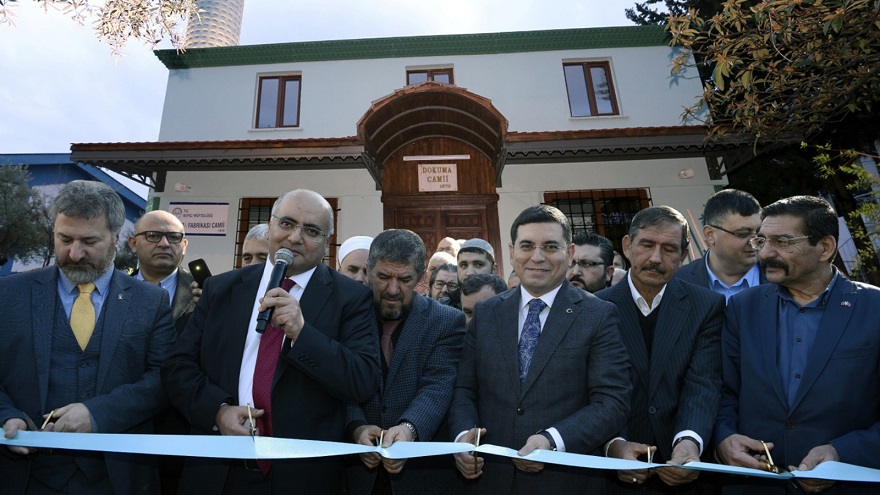 Dokuma Fabrikası Camii yeniden ibadete açıldı 