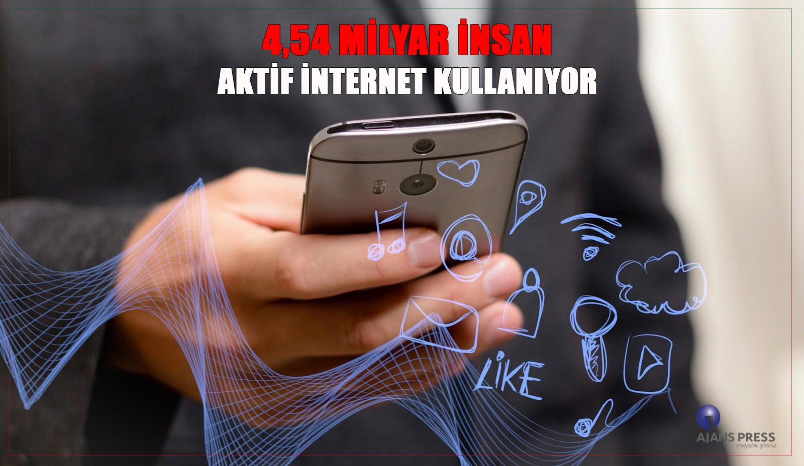 4,54 Milyar insan interaktif internet kullanıyor